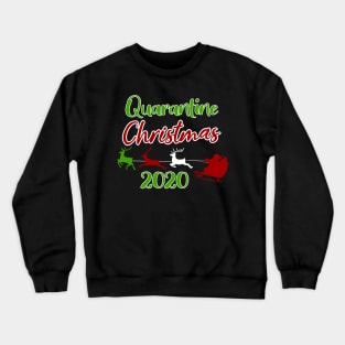 Quarantine Christmas Crew - Family Christmas Crew - Pandemic Christmas Gift - Couple Family Matching christmas pajamas Crewneck Sweatshirt